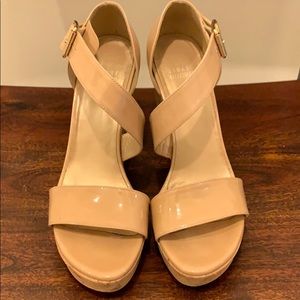 Stuart Weitzman Nude Platform Heels